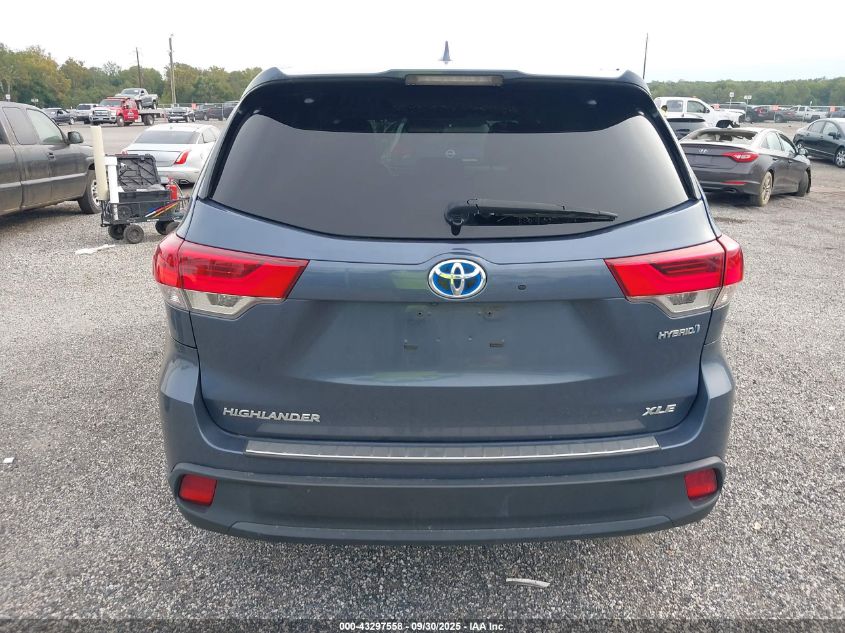2019 Toyota Highlander Hybrid Xle VIN: 5TDJGRFH8KS076275 Lot: 43297558
