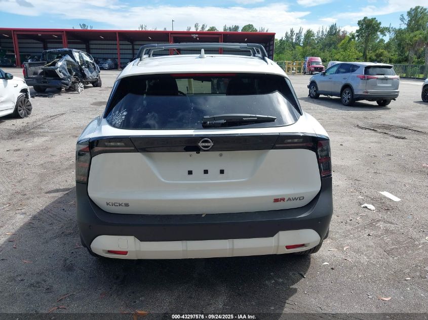 2025 Nissan Kicks Sr Intelligent Awd VIN: 3N8AP6DB0SL398805 Lot: 43297576