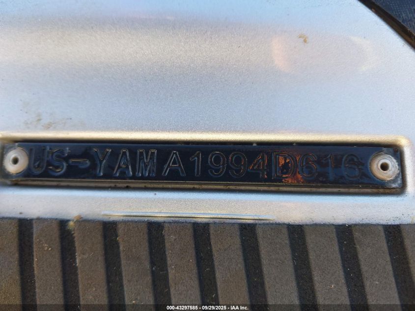 2016 Yamaha Vx VIN: 00000YAMA1994D616 Lot: 43297585