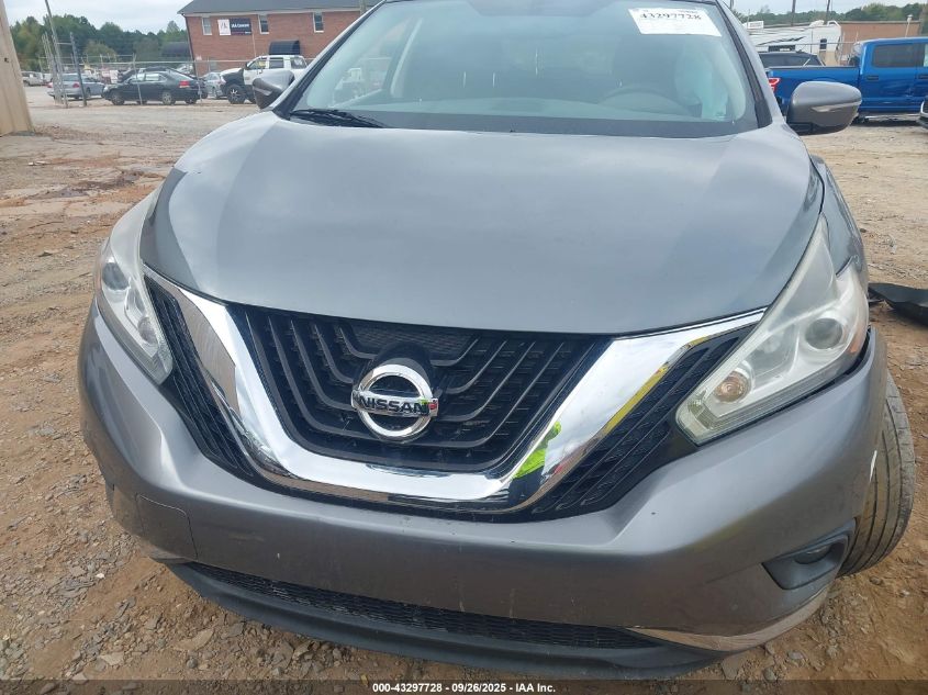2015 Nissan Murano Sv VIN: 5N1AZ2MHXFN262752 Lot: 43297728