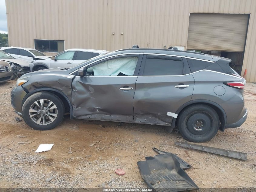 2015 Nissan Murano Sv VIN: 5N1AZ2MHXFN262752 Lot: 43297728