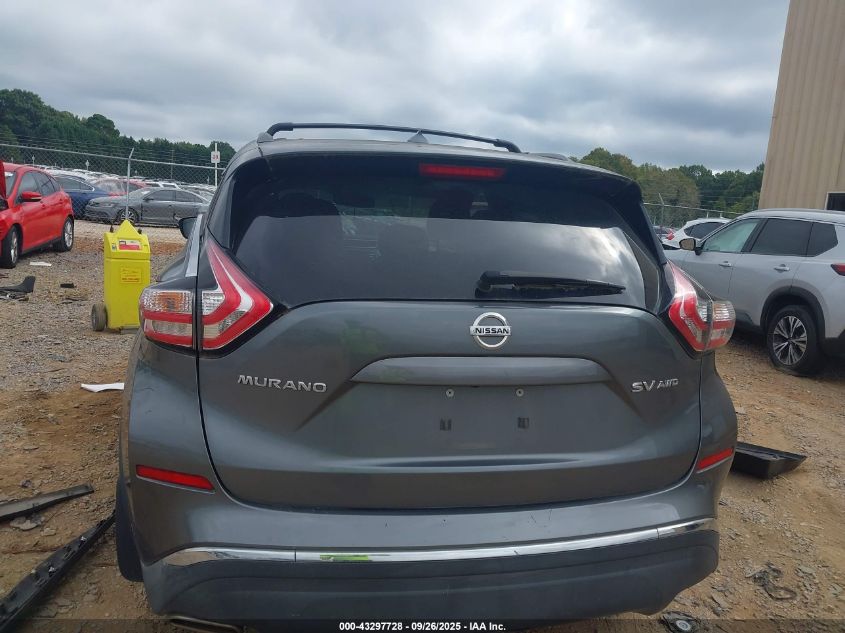 2015 Nissan Murano Sv VIN: 5N1AZ2MHXFN262752 Lot: 43297728