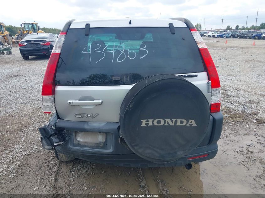 2006 Honda Cr-V Ex VIN: SHSRD78886U434863 Lot: 43297807