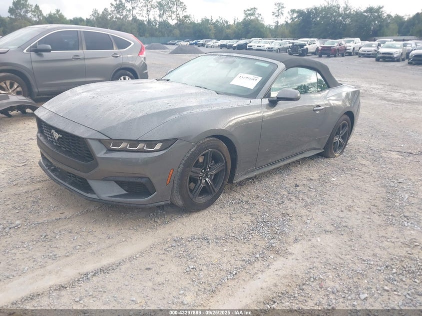 Vin: 1fagp8uh2s5107880, lot: 43792509, ford mustang ecoboost premium 20252