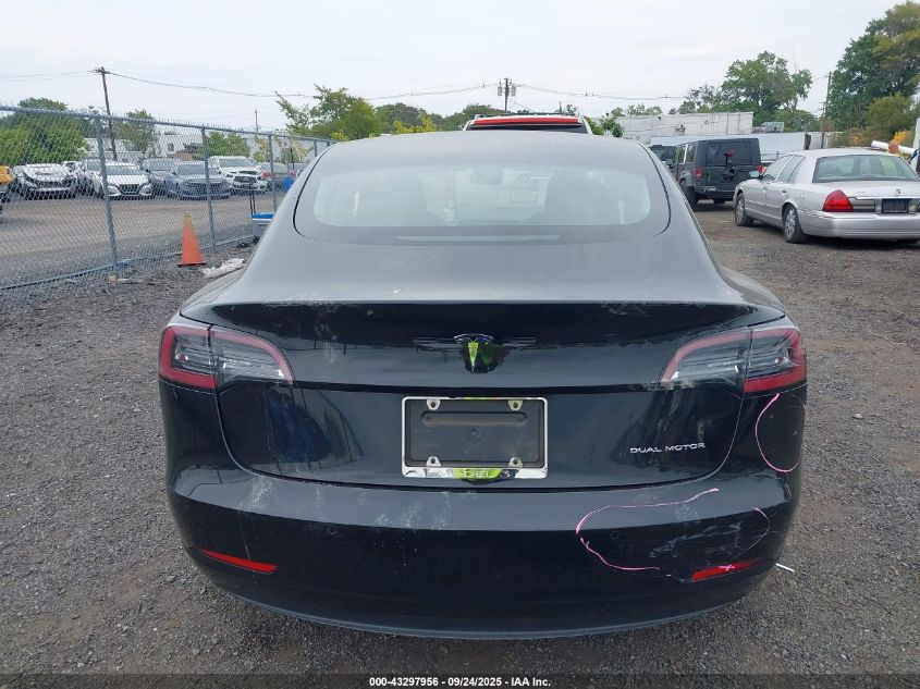 2021 Tesla Model 3 Long Range Dual Motor All-Wheel Drive VIN: 5YJ3E1EB9MF855544 Lot: 43297956