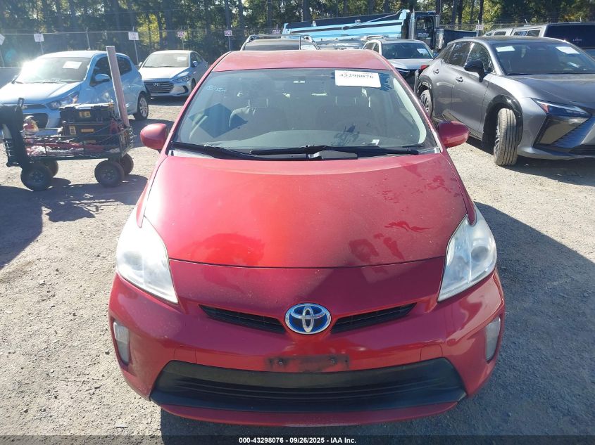 2012 Toyota Prius Three VIN: JTDKN3DUXC0335019 Lot: 43298076