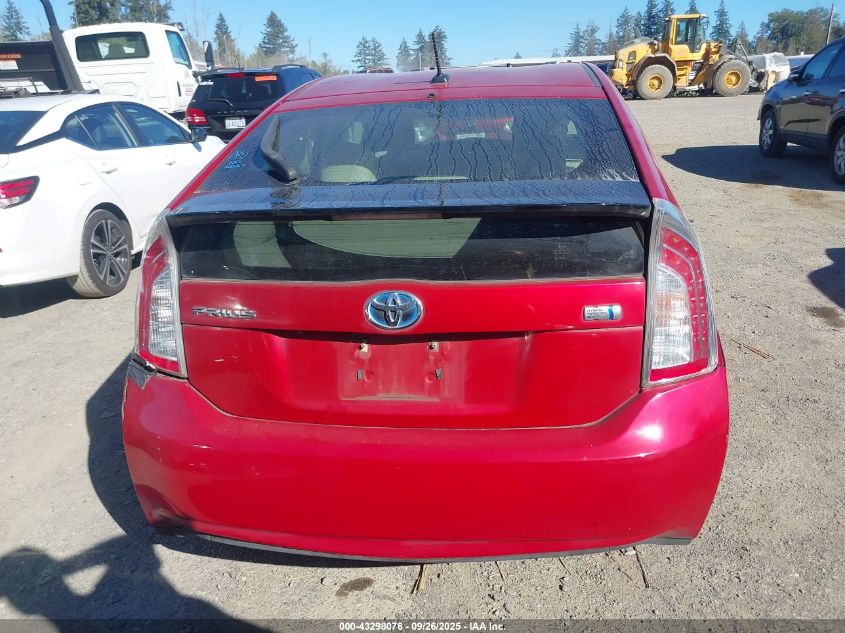 2012 Toyota Prius Three VIN: JTDKN3DUXC0335019 Lot: 43298076