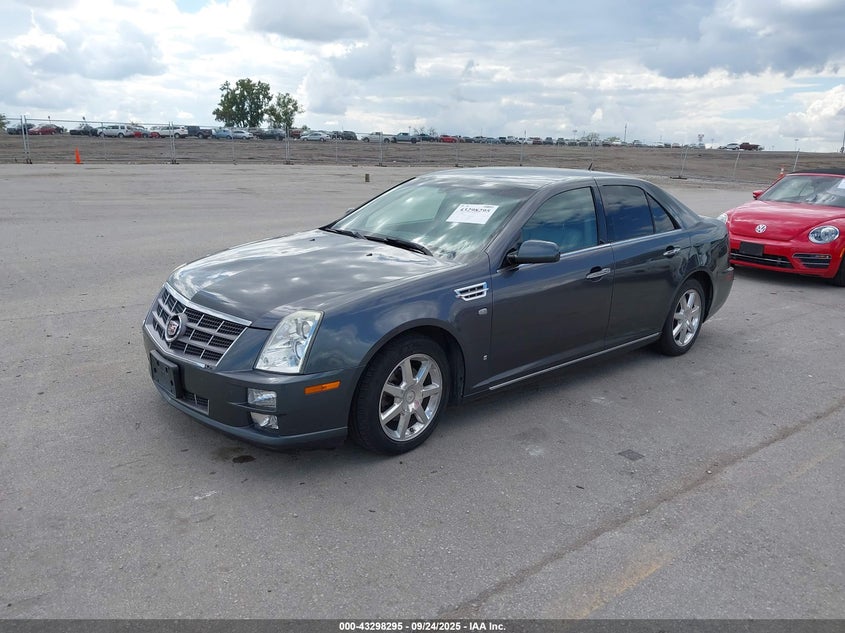 2008 Cadillac Sts V8 grey sedan gasoline 1G6DC67A780194728 photo #3