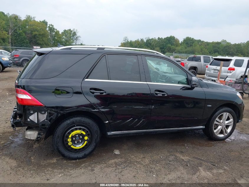2012 Mercedes-Benz Ml 350 4Matic VIN: 4JGDA5HB6CA011077 Lot: 43298369
