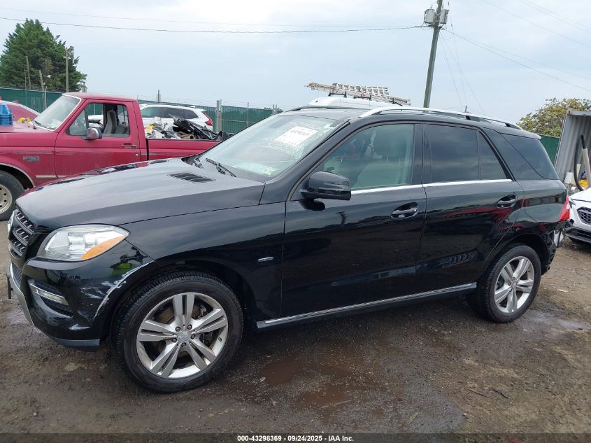 2012 Mercedes-Benz Ml 350 4Matic VIN: 4JGDA5HB6CA011077 Lot: 43298369