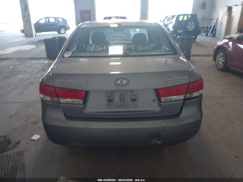 2008 Hyundai Sonata Gls VIN: 5NPET46C48H392470 Lot: 43298393