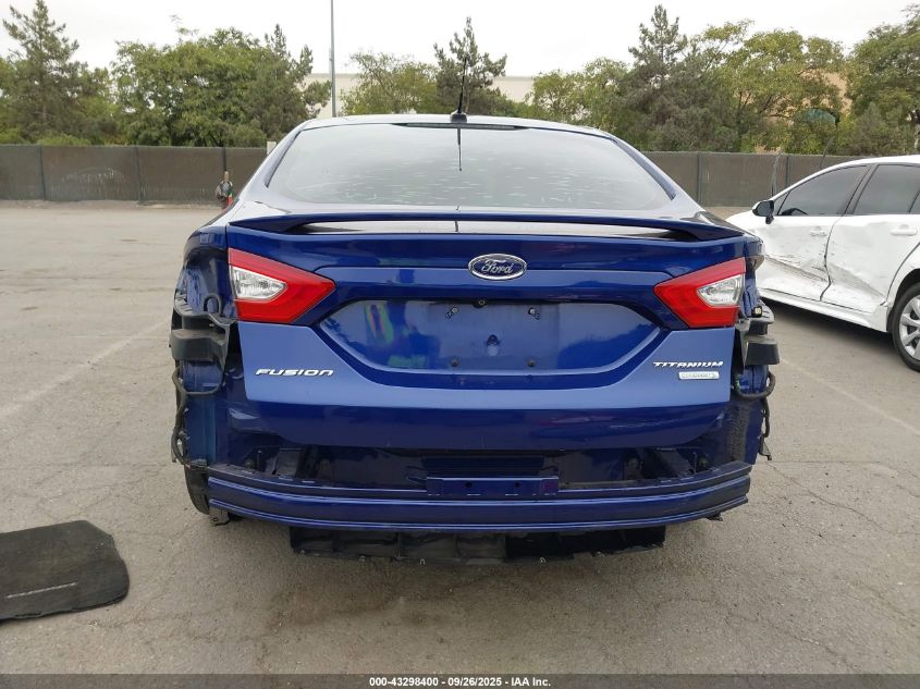 2013 Ford Fusion Titanium VIN: 3FA6P0K94DR261290 Lot: 43298400