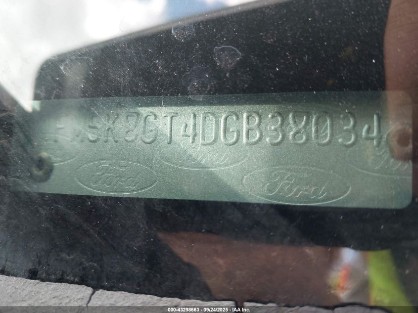 2013 Ford Explorer Sport VIN: 1FM5K8GT4DGB38034 Lot: 43298663