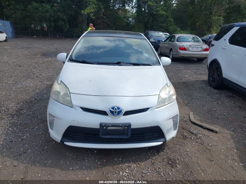 2013 Toyota Prius Three VIN: JTDKN3DU1D5542712 Lot: 43298700