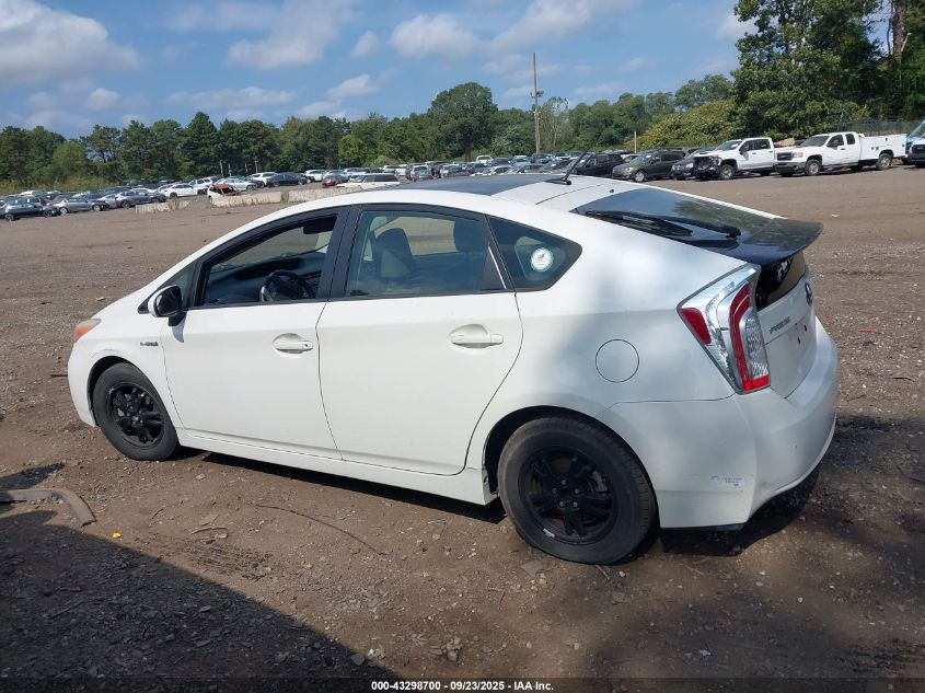 2013 Toyota Prius Three VIN: JTDKN3DU1D5542712 Lot: 43298700