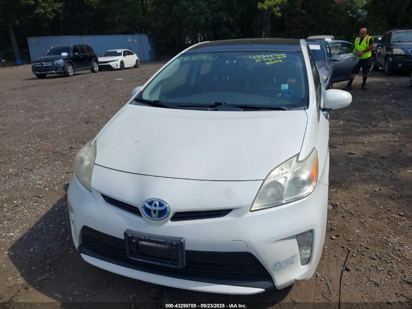 2013 Toyota Prius Three VIN: JTDKN3DU1D5542712 Lot: 43298700
