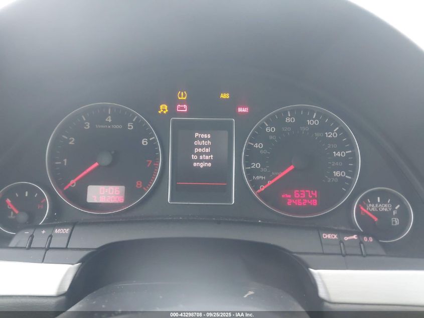 2008 Audi A4 2.0T/2.0T Special Edition VIN: WAUEF78E48A128676 Lot: 43298708