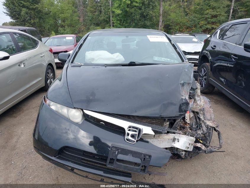 2008 Honda Civic Lx VIN: 2HGFA16508H306186 Lot: 43298777