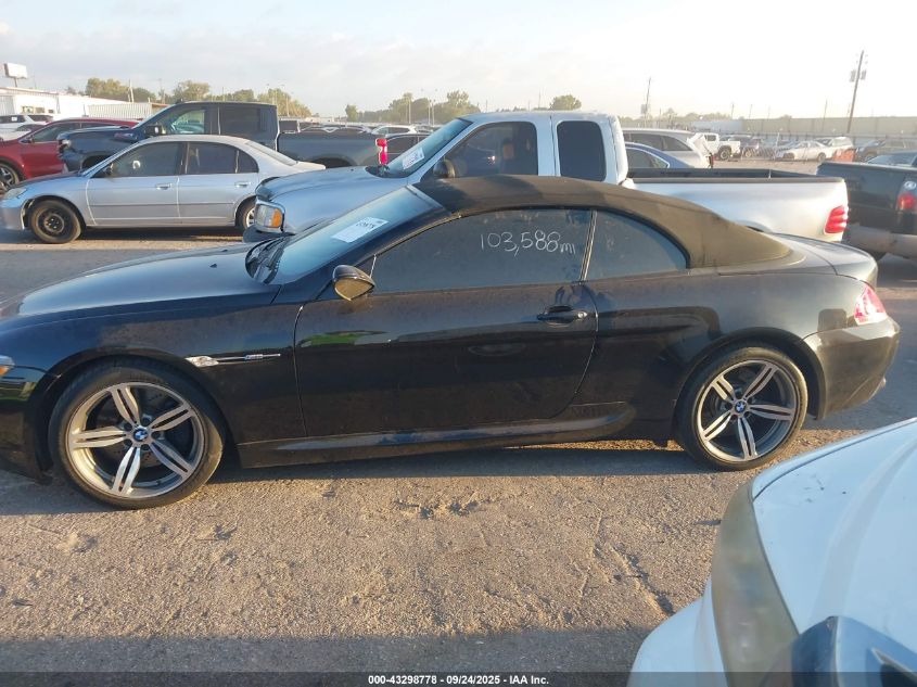 2007 BMW M6 VIN: WBSEK93587CS32018 Lot: 43298778