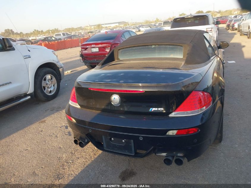 2007 BMW M6 VIN: WBSEK93587CS32018 Lot: 43298778