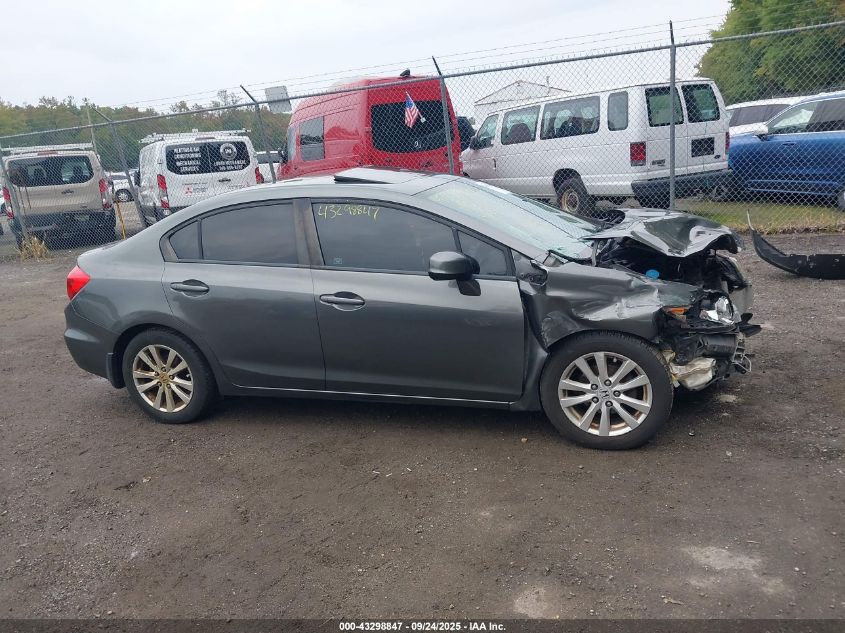 2012 Honda Civic Ex-L VIN: 19XFB2F92CE300186 Lot: 43298847