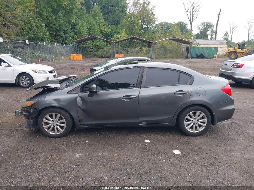 2012 Honda Civic Ex-L VIN: 19XFB2F92CE300186 Lot: 43298847