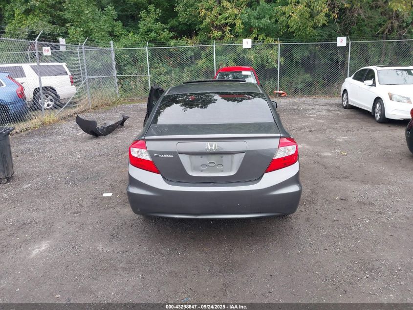 2012 Honda Civic Ex-L VIN: 19XFB2F92CE300186 Lot: 43298847