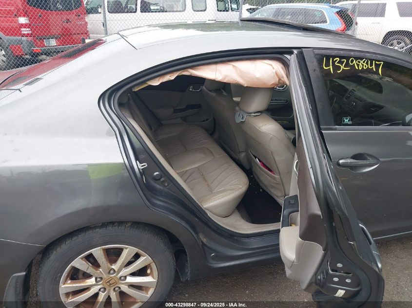 2012 Honda Civic Ex-L VIN: 19XFB2F92CE300186 Lot: 43298847