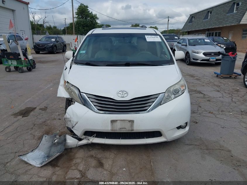 2013 Toyota Sienna Xle V6 8 Passenger VIN: 5TDYK3DCXDS285540 Lot: 43298848