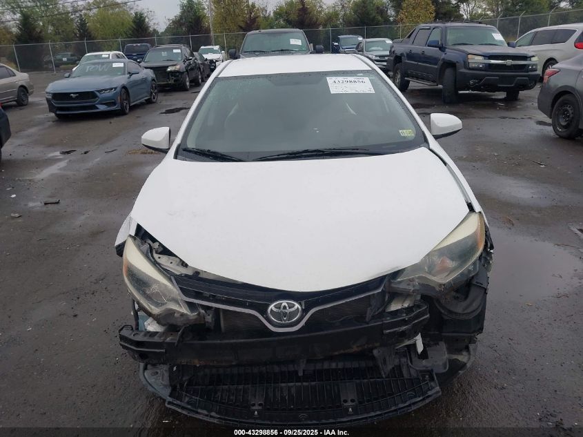 2016 Toyota Corolla Le VIN: 2T1BURHE5GC605228 Lot: 43298856