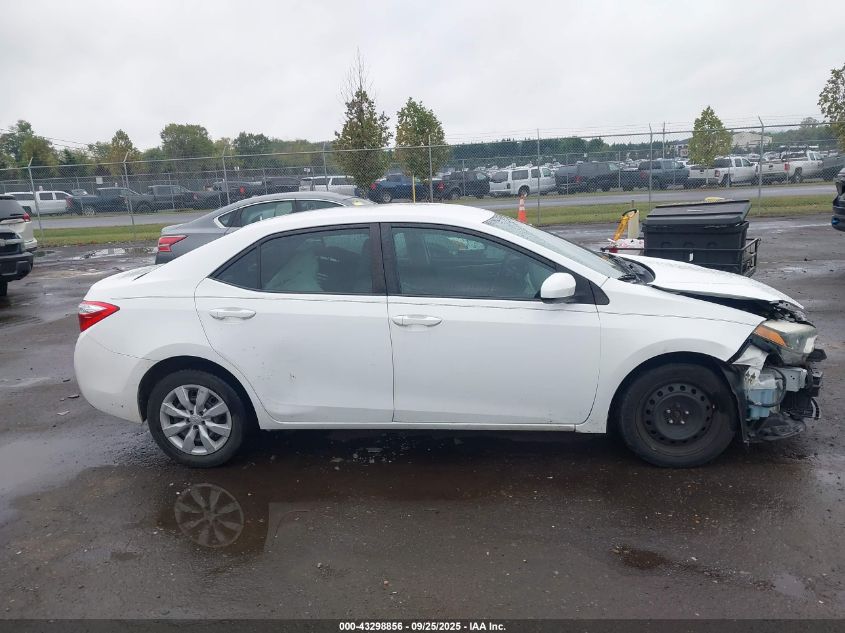 2016 Toyota Corolla Le VIN: 2T1BURHE5GC605228 Lot: 43298856