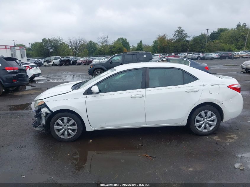 2016 Toyota Corolla Le VIN: 2T1BURHE5GC605228 Lot: 43298856
