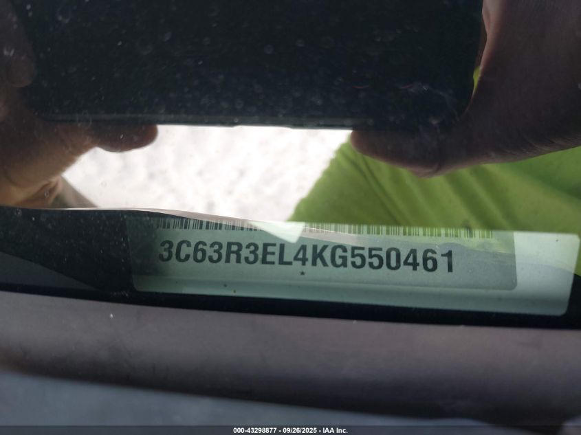 2019 Ram 3500 Laramie 4X4 6'4 Box VIN: 3C63R3EL4KG550461 Lot: 43298877