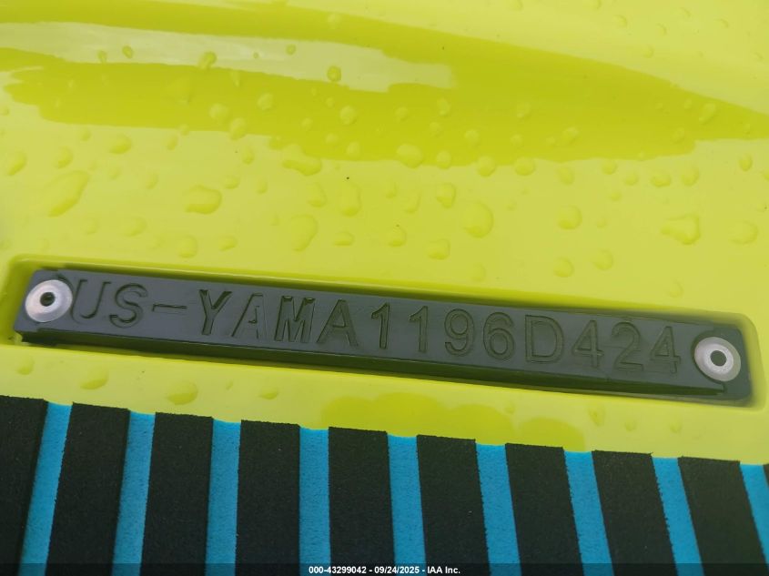 2024 Yamaha Ex Deluxe VIN: YAMA1196D424 Lot: 43299042