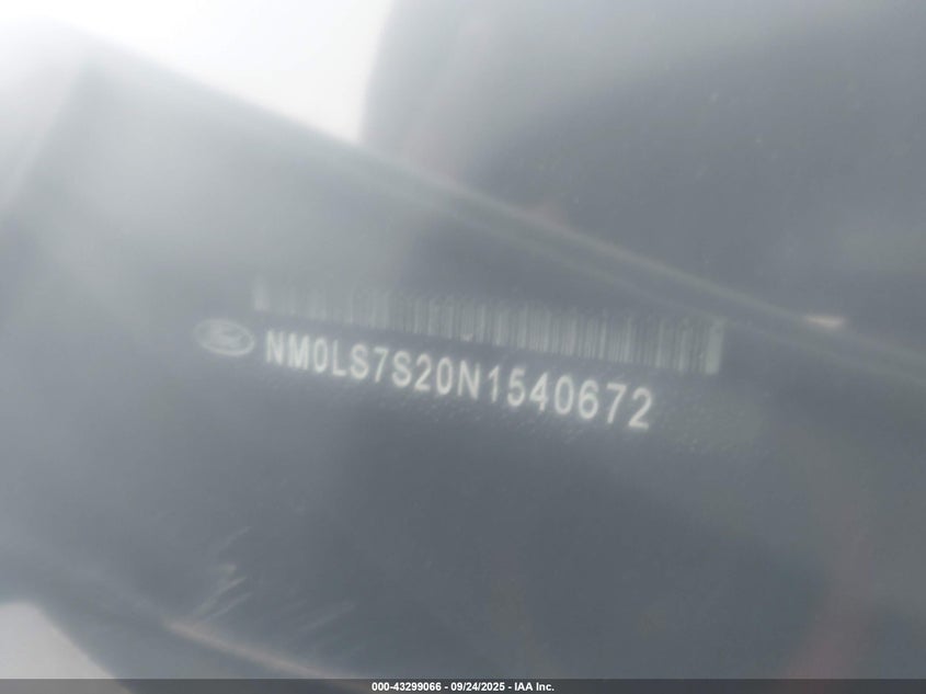 2022 Ford Transit Connect Xl VIN: NM0LS7S20N1540672 Lot: 43299066