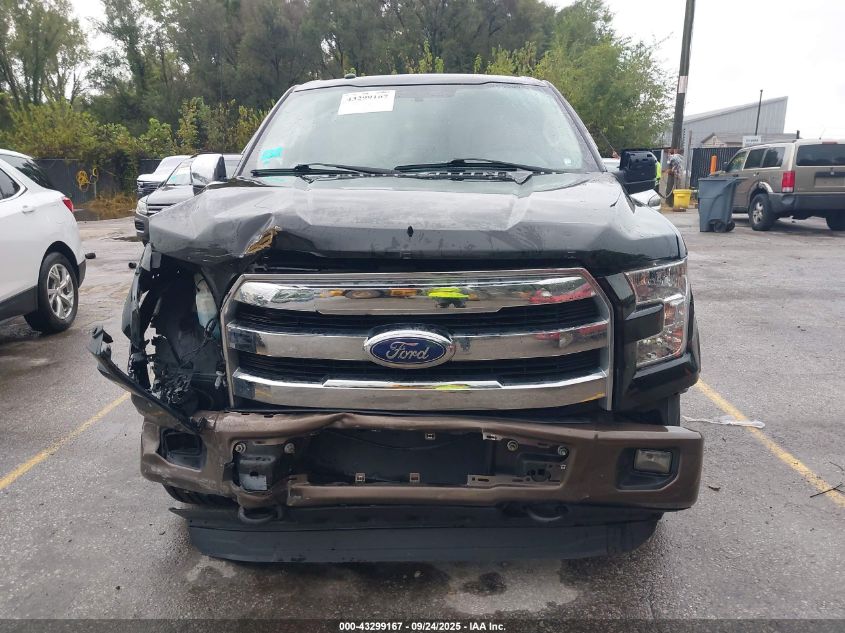 2016 Ford F-150 Lariat VIN: 1FTEW1EF3GKF49679 Lot: 43299167