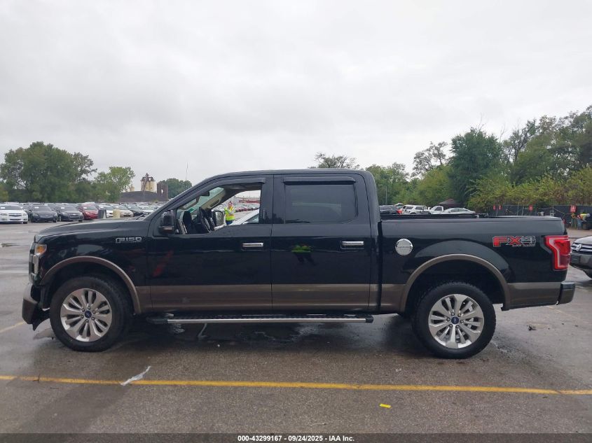 2016 Ford F-150 Lariat VIN: 1FTEW1EF3GKF49679 Lot: 43299167