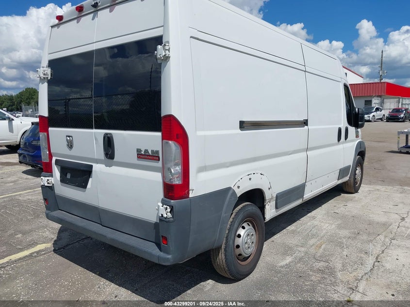 Vin: 3c6trvdg2he541249, lot: 43793821, ram promaster 2500 2500 high 20174