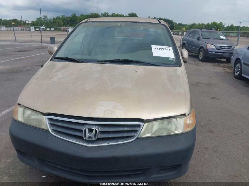 2002 Honda Odyssey Ex-L VIN: 2HKRL18012H589266 Lot: 43299262
