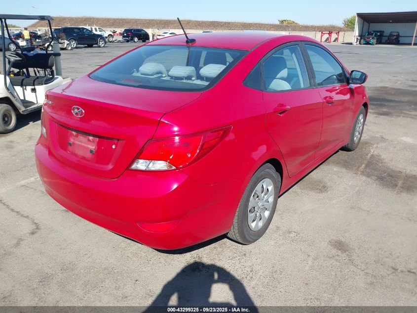 2017 Hyundai Accent Se VIN: KMHCT4AE8HU169074 Lot: 43299325