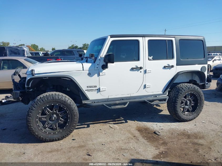 2016 Jeep Wrangler Unlimited Sport VIN: 1C4BJWDG5GL134379 Lot: 43299332