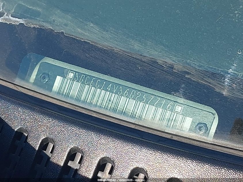 2006 Chevrolet Silverado 1500 Work Truck VIN: 3GCEC14V36G257716 Lot: 43299342