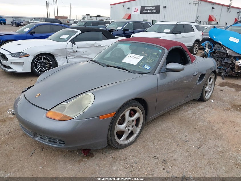 2002 Porsche Boxster S grey cabrio gasoline WP0CB29822U660564 photo #3