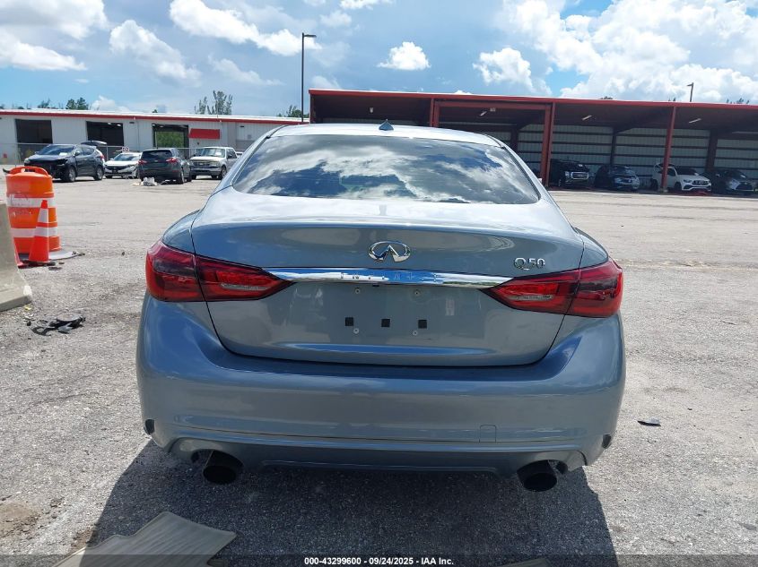 2018 Infiniti Q50 3.0T Luxe VIN: JN1EV7APXJM365505 Lot: 43299600
