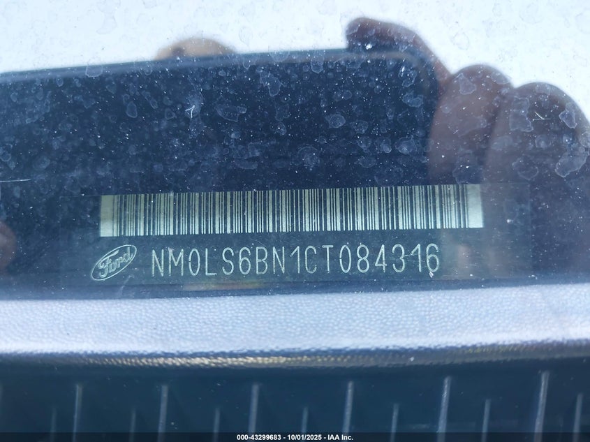 2012 Ford Transit Connect Xlt VIN: NM0LS6BN1CT084316 Lot: 43299683