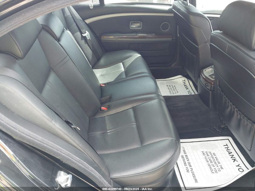 2008 BMW 750Li VIN: WBAHN83588DT79597 Lot: 43299740