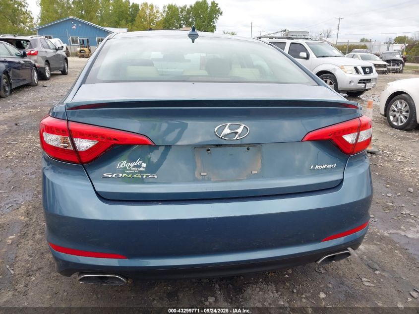 2015 Hyundai Sonata Limited VIN: 5NPE34AF5FH122727 Lot: 43299771