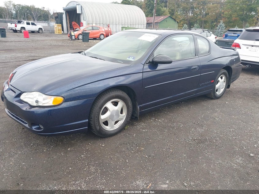2000 Chevrolet Monte Carlo Ss blue coupe gasoline 2G1WX12K5Y9241699 photo #3