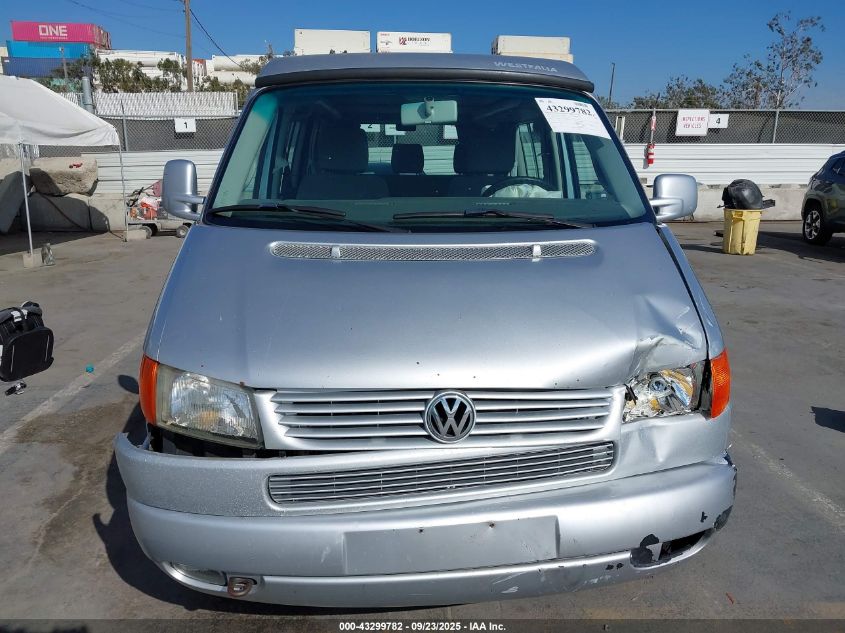 2002 Volkswagen Eurovan Mv VIN: WV2NB47072H007594 Lot: 43299782