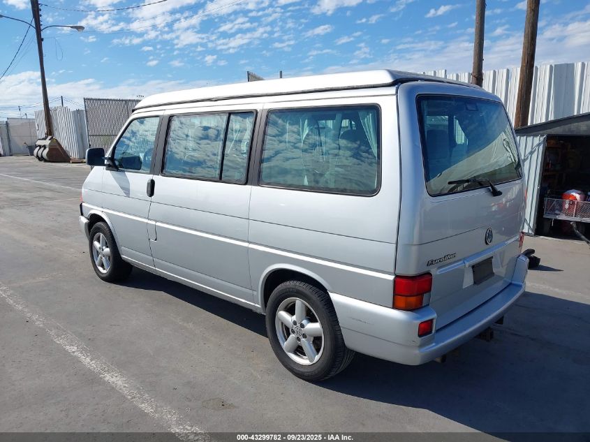 2002 Volkswagen Eurovan Mv VIN: WV2NB47072H007594 Lot: 43299782
